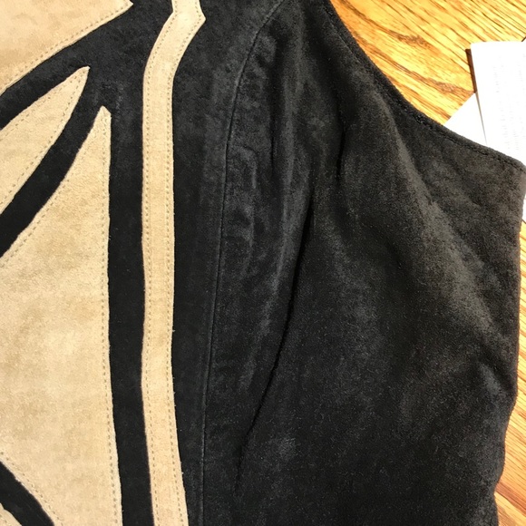 Suede Two Tone Vest - NWT - Picture 7 of 8